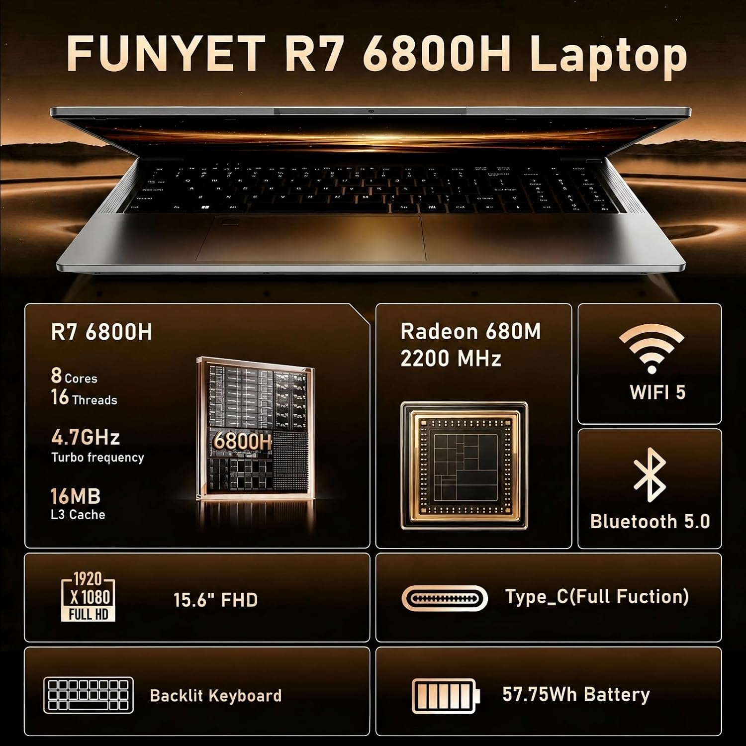 FUNYET NY-19 · Ryzen 7 6800H imagen 2