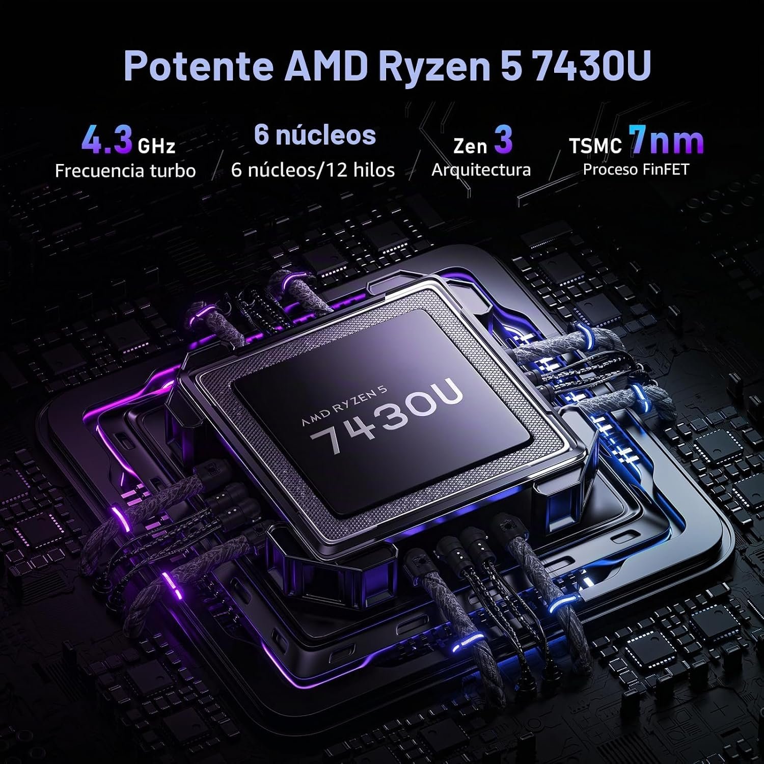 NAIKLULU AM01 · Ryzen 5 7430U imagen 3